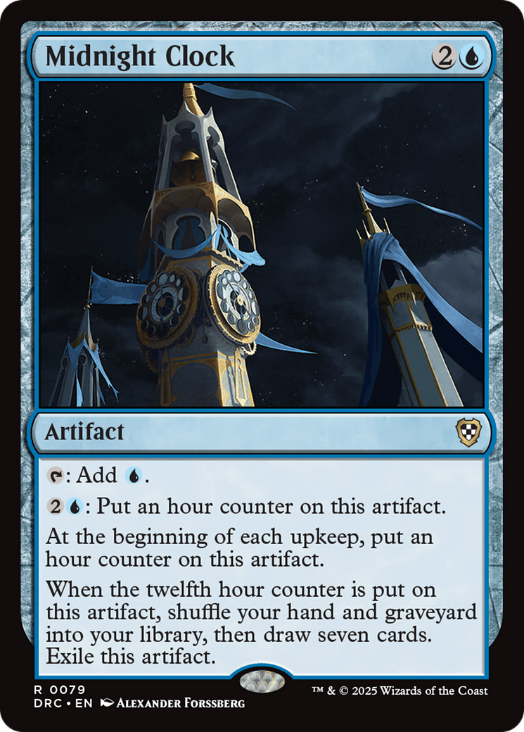 Midnight Clock [Aetherdrift Commander] | Card Citadel