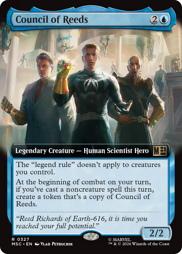 Council of Reeds (Extended Art) [Marvel Super Heroes Commander] | Card Citadel