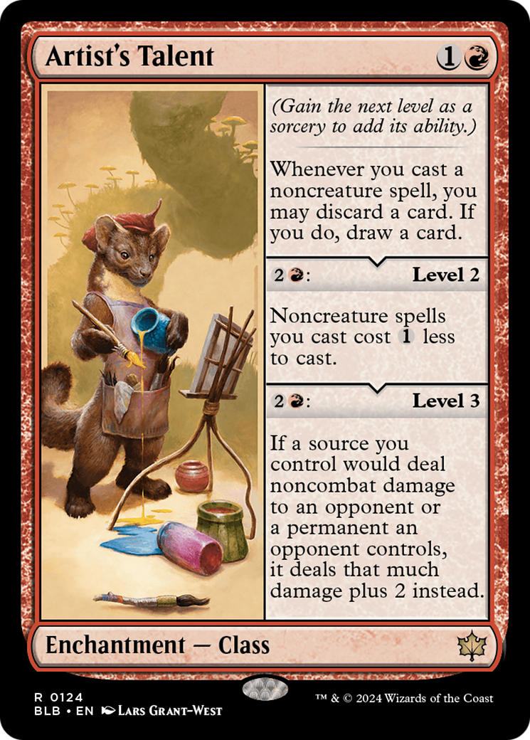 Artist's Talent [Bloomburrow] | Card Citadel