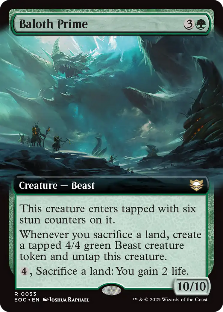 Baloth Prime (Extended Art) [Edge of Eternities Commander] | Card Citadel