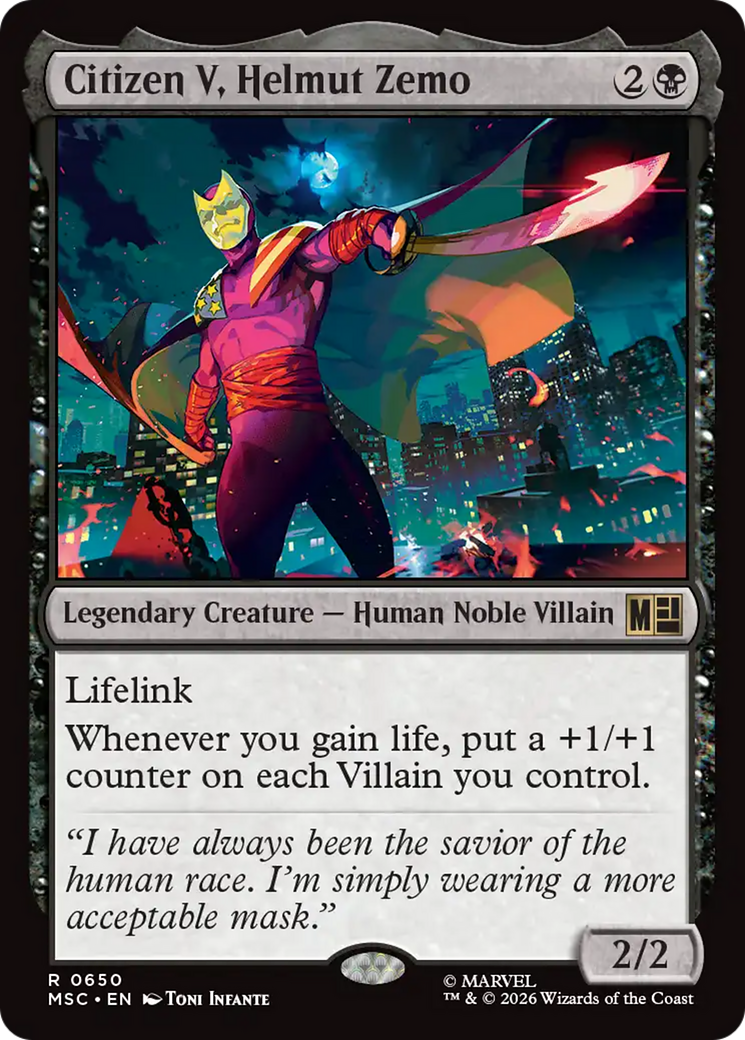Citizen V, Helmut Zemo [Marvel Super Heroes Commander] | Card Citadel
