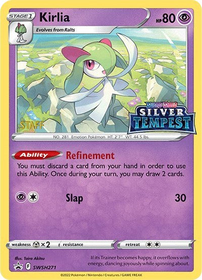 Kirlia (SWSH271) (Prerelease) (Staff) [Sword & Shield: Black Star Promos] | Card Citadel