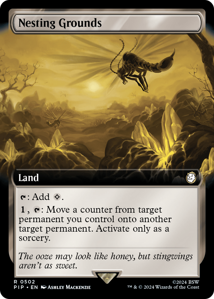 Nesting Grounds (Extended Art) [Fallout] | Card Citadel
