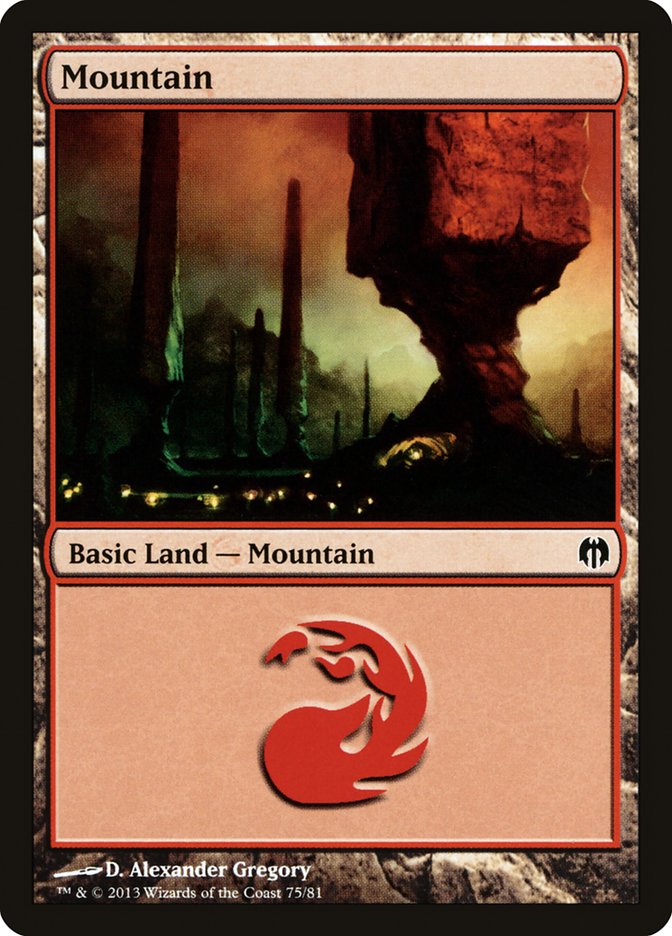 Mountain (75) [Duel Decks: Heroes vs. Monsters] | Card Citadel