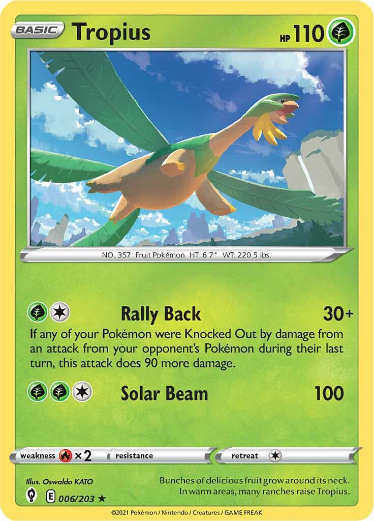Tropius (006/203) [Sword & Shield: Evolving Skies] | Card Citadel