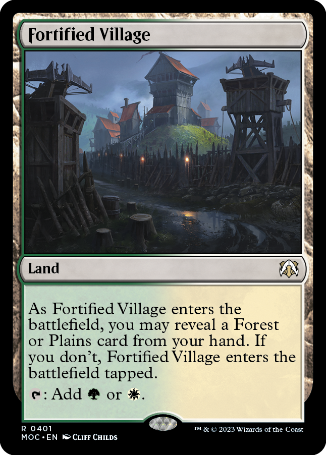 Fortified Village [March of the Machine Commander] | Card Citadel