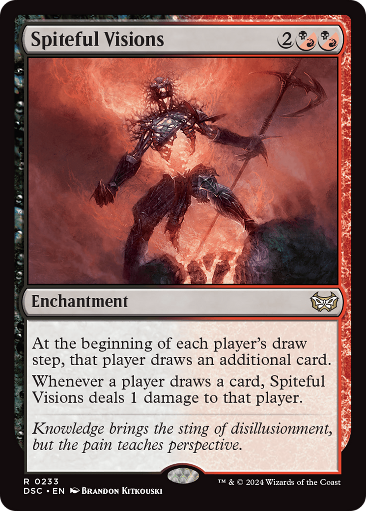 Spiteful Visions [Duskmourn: House of Horror Commander] | Card Citadel