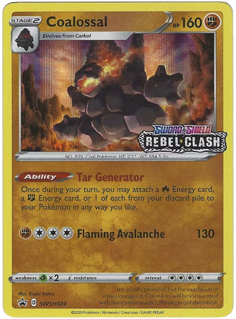Coalossal (SWSH024) (Prerelease Promo) [Sword & Shield: Black Star Promos] | Card Citadel