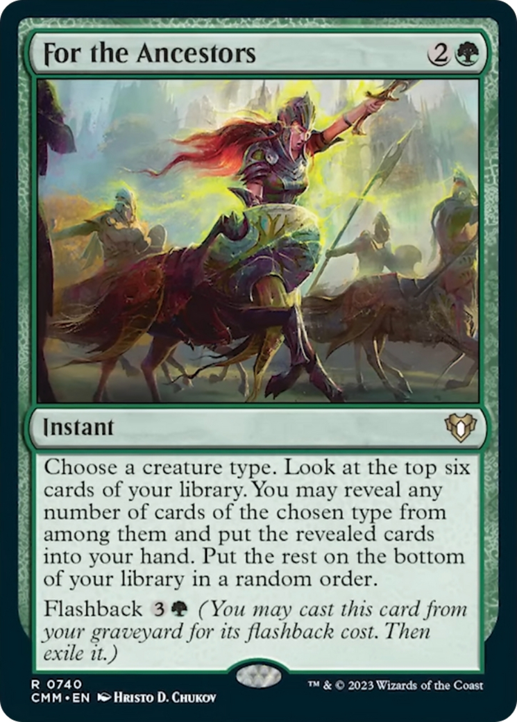 For the Ancestors [Commander Masters] | Card Citadel