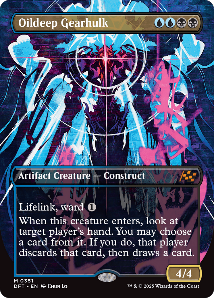 Oildeep Gearhulk (Borderless) [Aetherdrift] | Card Citadel