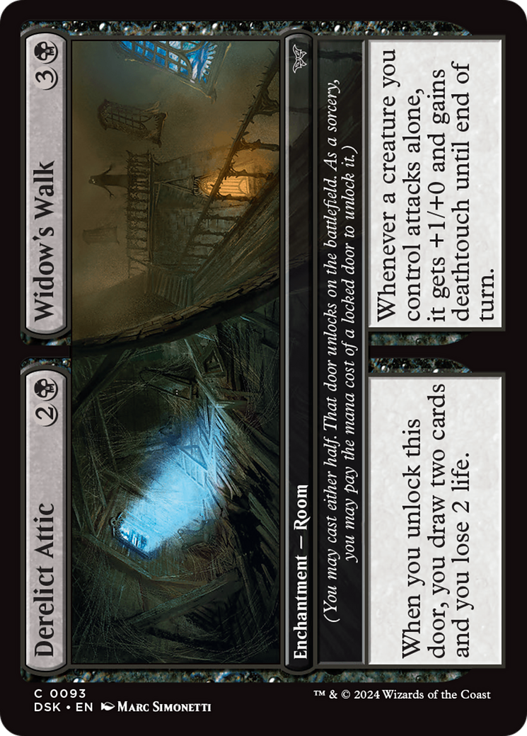 Derelict Attic // Widow's Walk [Duskmourn: House of Horror] | Card Citadel