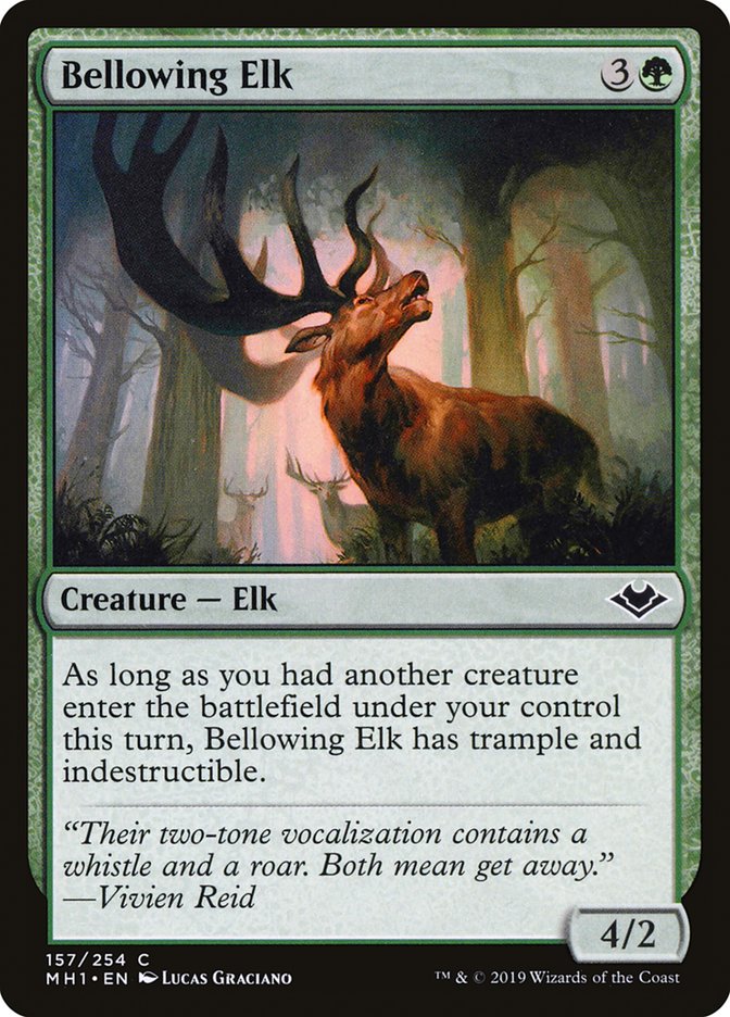 Bellowing Elk [Modern Horizons] | Card Citadel