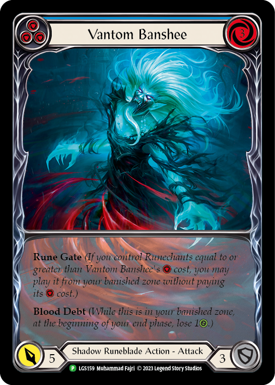 Vantom Banshee (Blue) (Extended Art) [LGS159] (Promo)  Rainbow Foil | Card Citadel