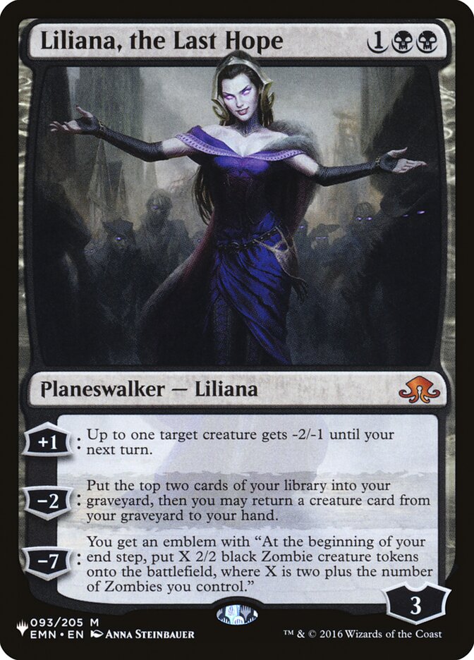 Liliana, the Last Hope [The List] | Card Citadel