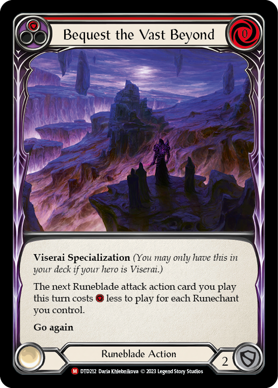 Bequest the Vast Beyond [DTD212] (Dusk Till Dawn)  Rainbow Foil | Card Citadel