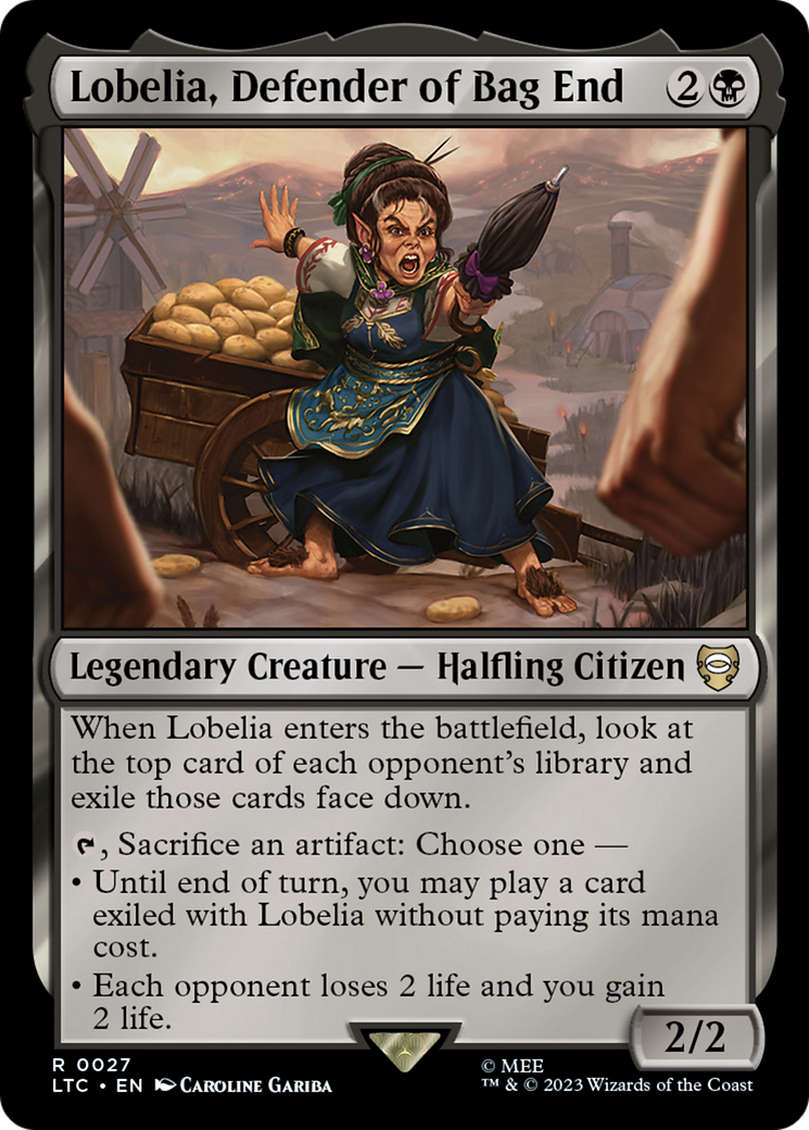 Lobelia, Defender of Bag End [The Lord of the Rings: Tales of Middle-Earth Commander] | Card Citadel