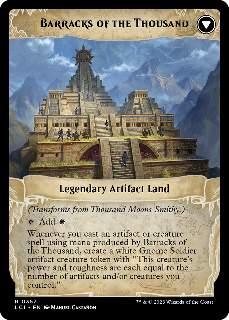 Thousand Moons Smithy (Extended Art) // Barracks of the Thousand [The Lost Caverns of Ixalan] | Card Citadel