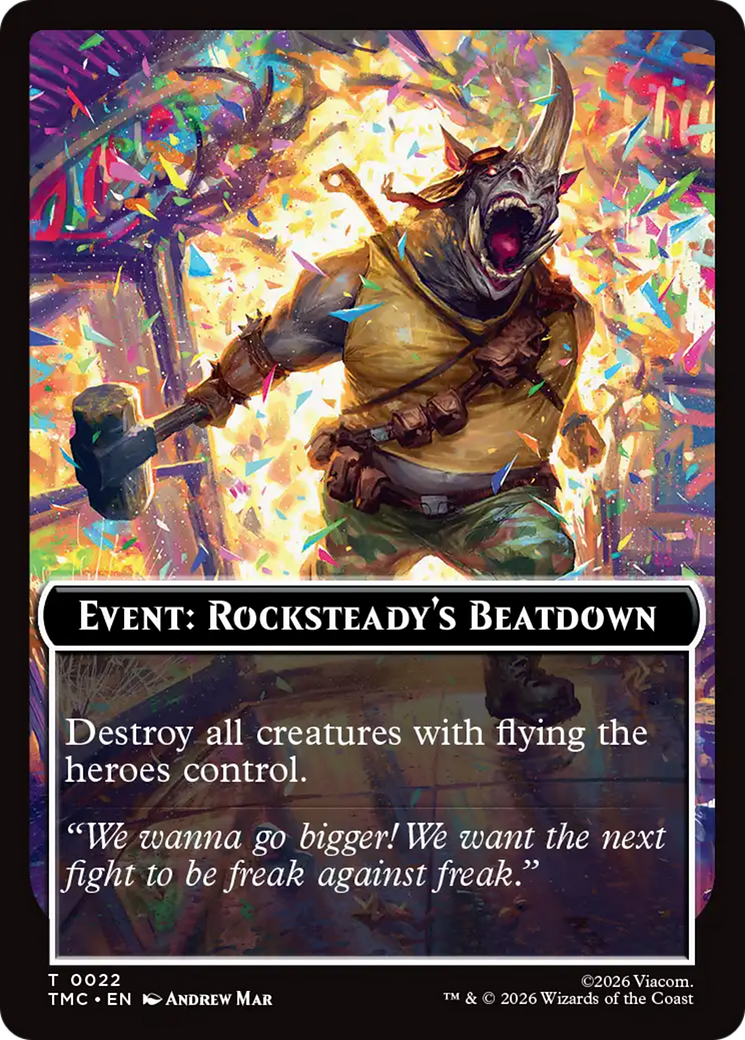 Event: Rocksteady's Beatdown [Teenage Mutant Ninja Turtles Commander Tokens] | Card Citadel