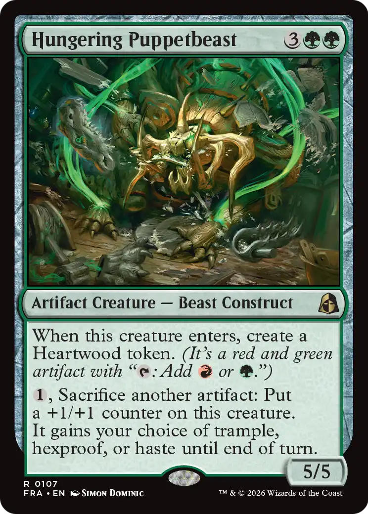 Hungering Puppetbeast [Reality Fracture] | Card Citadel