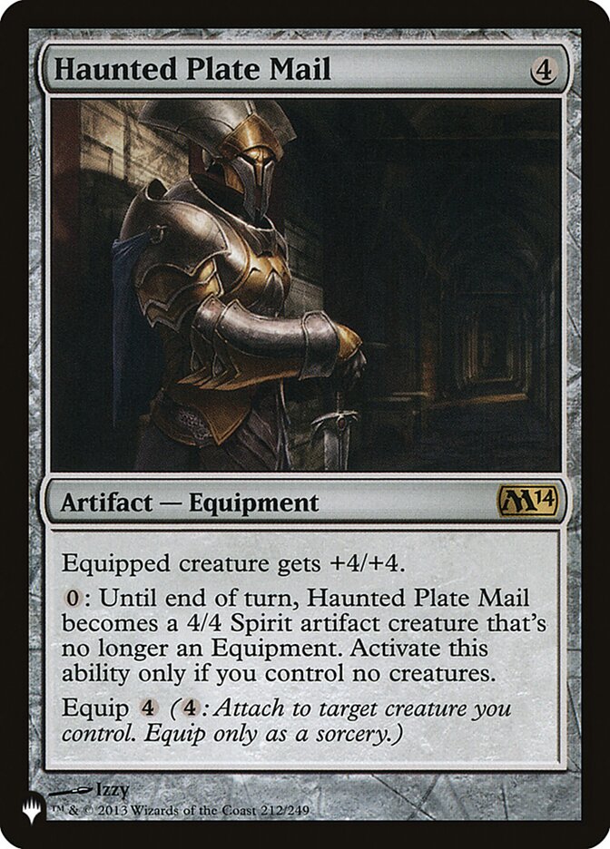 Haunted Plate Mail [The List] | Card Citadel