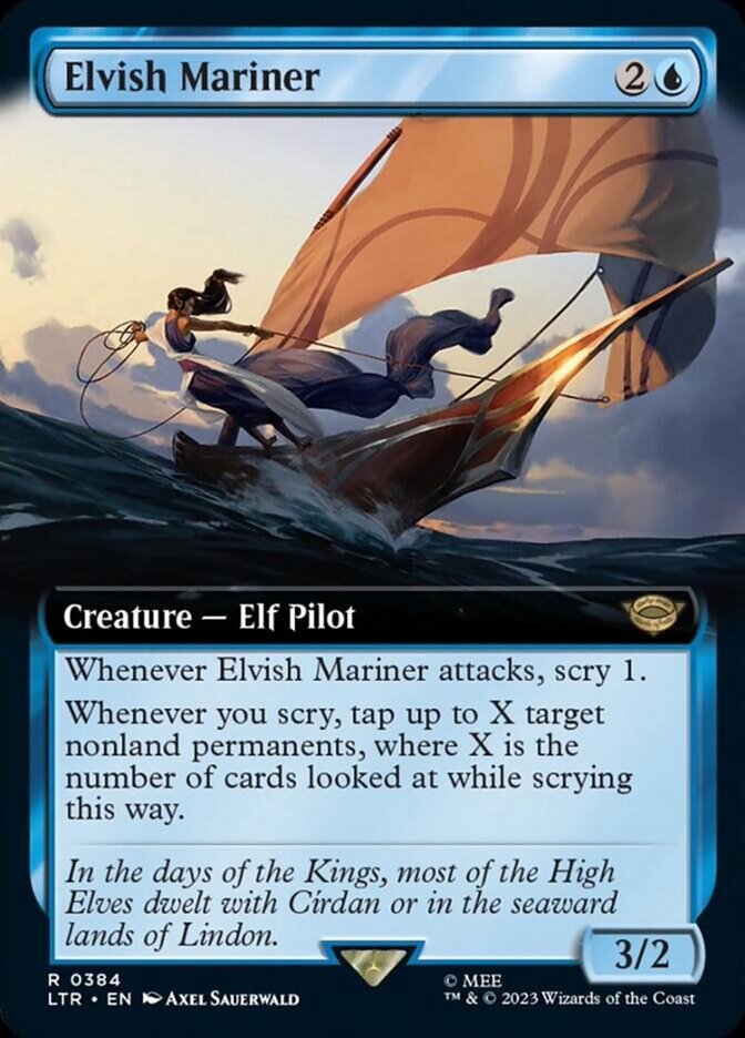 Elvish Mariner (Extended Art) [The Lord of the Rings: Tales of Middle-Earth] | Card Citadel