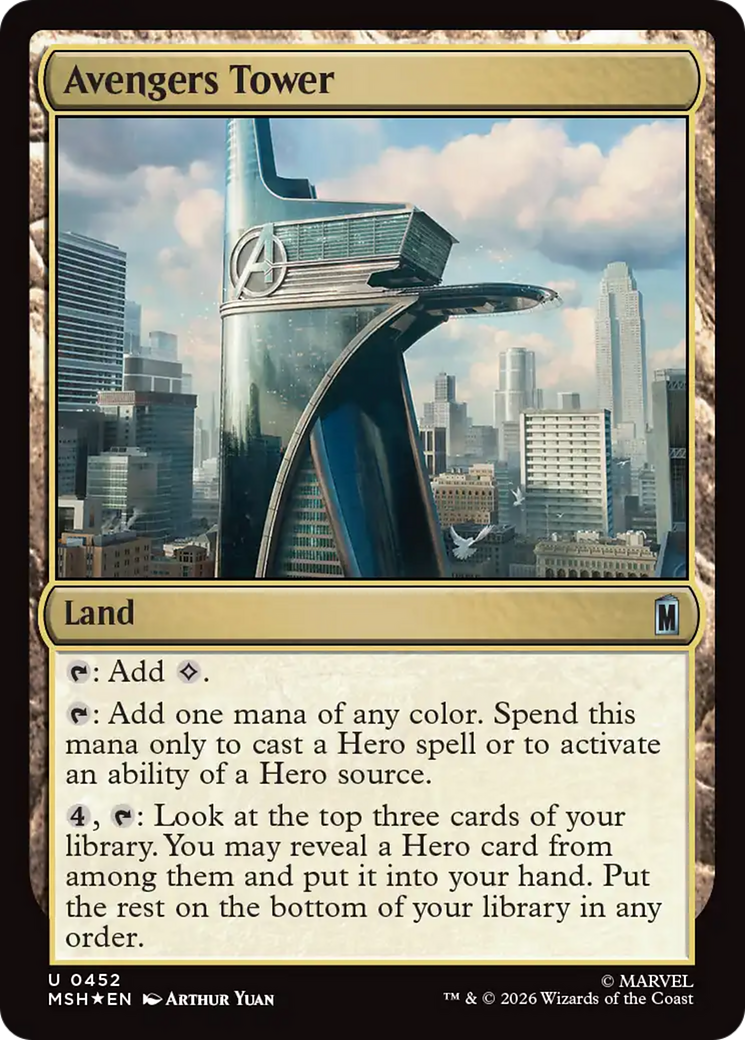Avengers Tower (Surge Foil) [Marvel Super Heroes] | Card Citadel