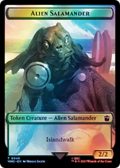 Dalek // Alien Salamander Double-Sided Token (Surge Foil) [Doctor Who Tokens] | Card Citadel