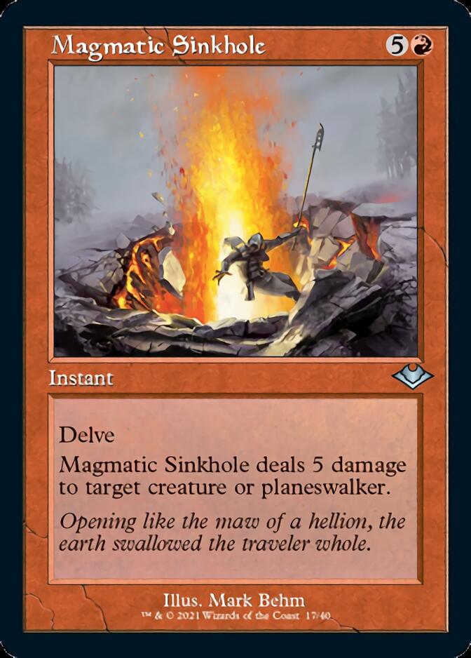 Magmatic Sinkhole (Retro Foil Etched) [Modern Horizons] | Card Citadel