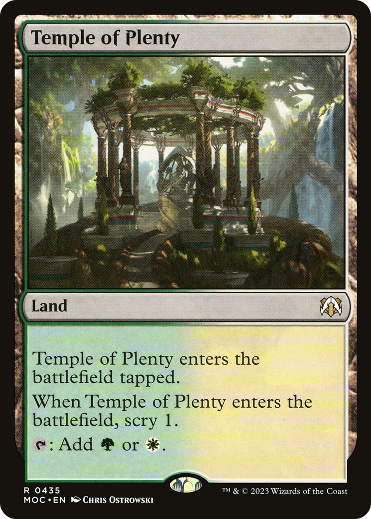 Temple of Plenty [March of the Machine Commander] | Card Citadel