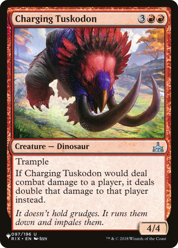 Charging Tuskodon [The List Reprints] | Card Citadel