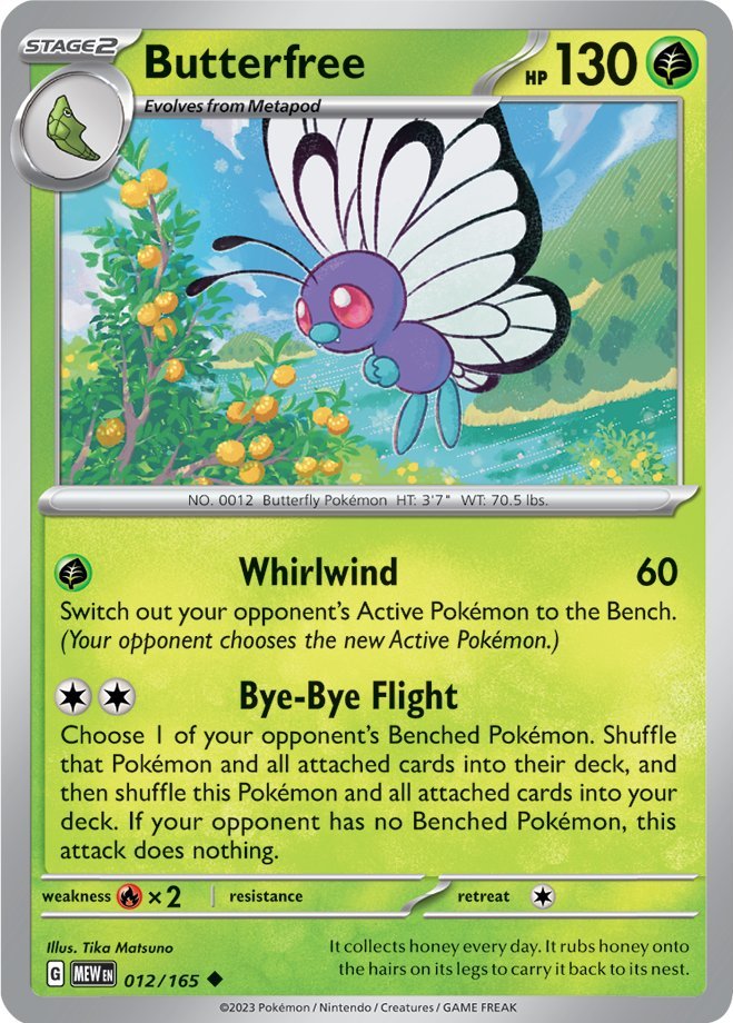 Butterfree (012/165) [Scarlet & Violet 151] | Card Citadel