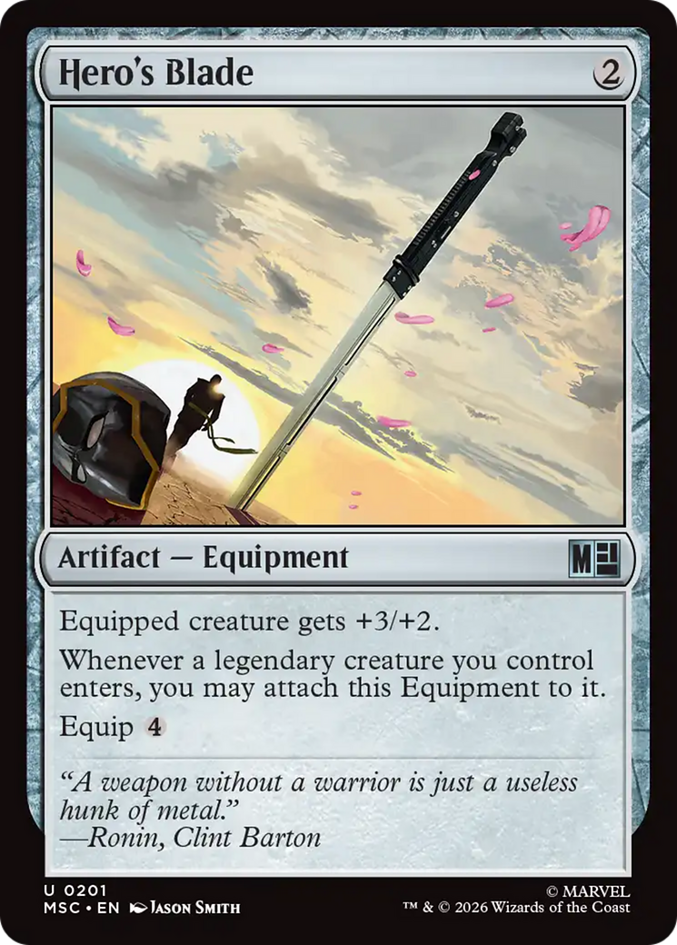 Hero's Blade [Marvel Super Heroes Commander] | Card Citadel