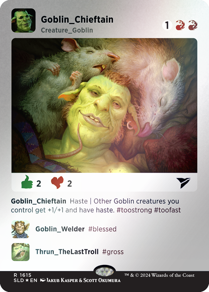 Goblin Chieftain (Rainbow Foil) [Secret Lair Drop Series] | Card Citadel