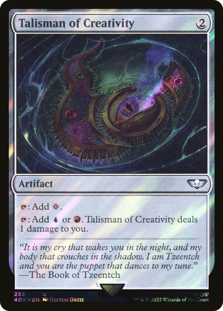 Talisman of Creativity (Surge Foil) [Marvel Super Heroes Commander] | Card Citadel