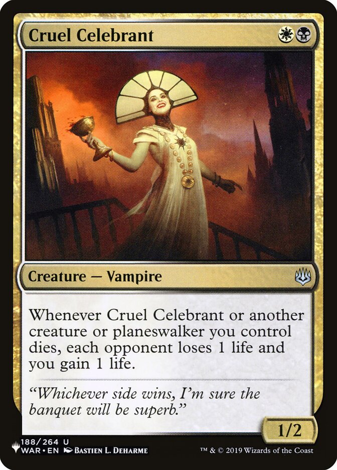 Cruel Celebrant [The List] | Card Citadel