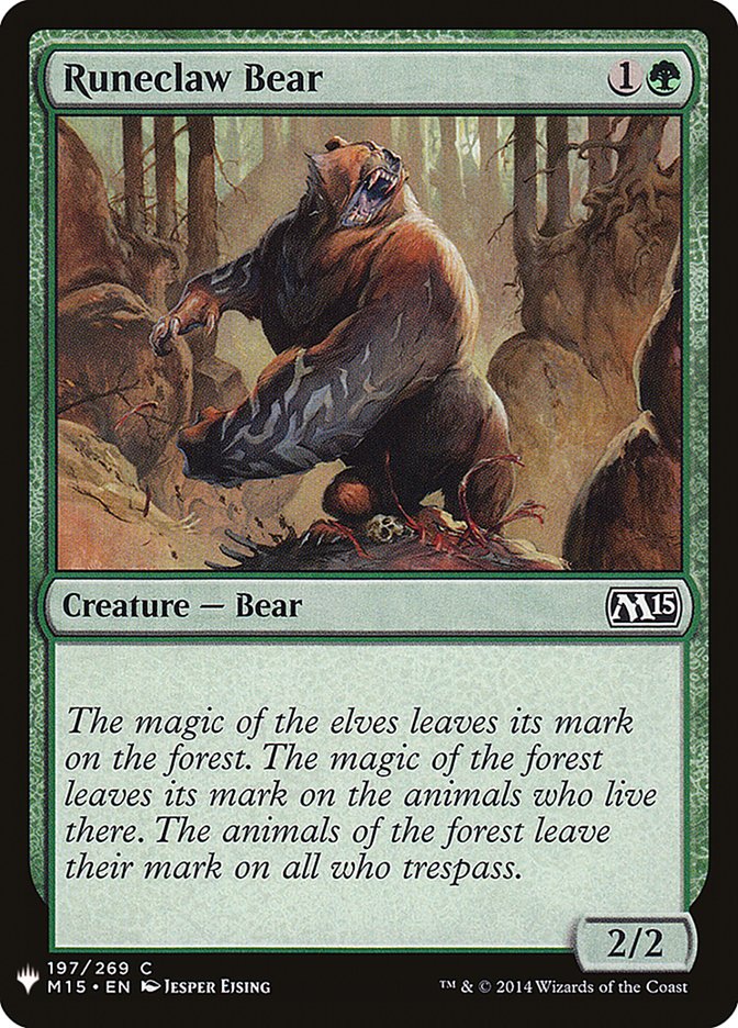 Runeclaw Bear [Mystery Booster] | Card Citadel