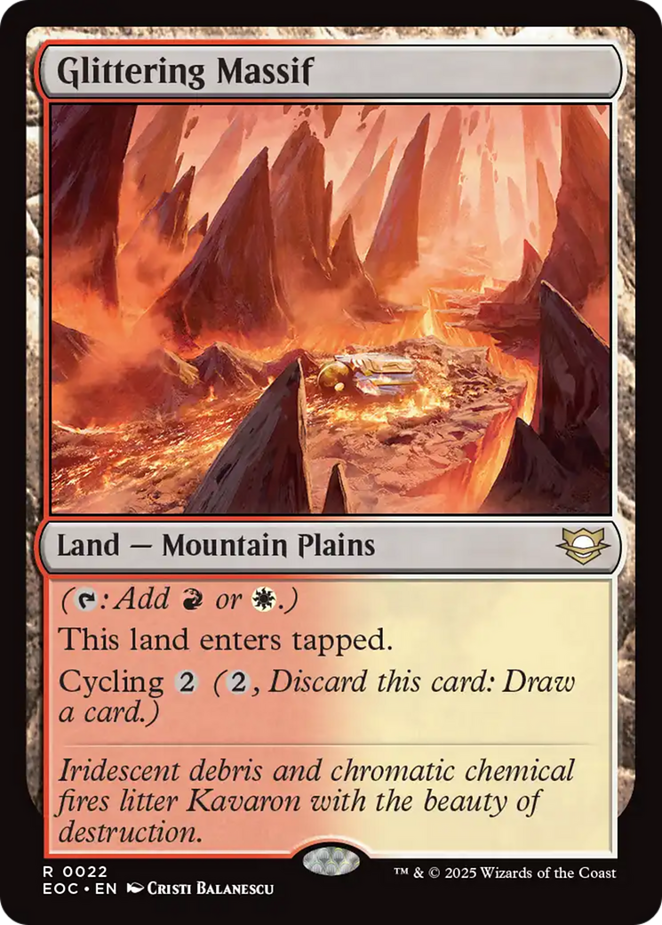 Glittering Massif [Edge of Eternities Commander] | Card Citadel