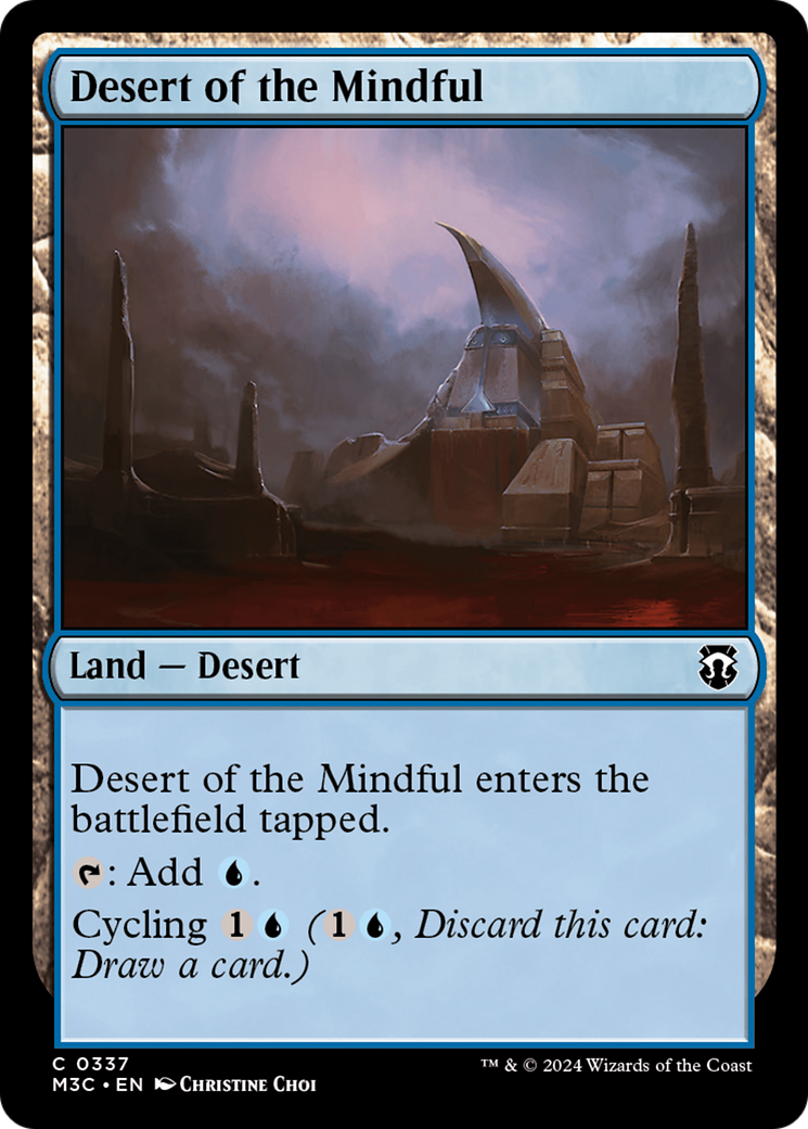 Desert of the Mindful (Ripple Foil) [Modern Horizons 3 Commander] | Card Citadel