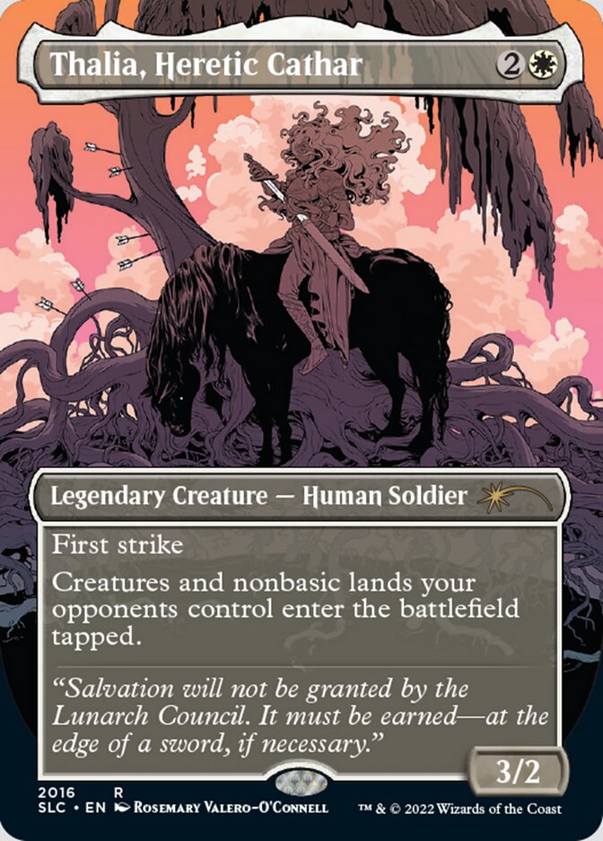 Thalia, Heretic Cathar (Borderless) [Secret Lair Countdown Kit] | Card Citadel