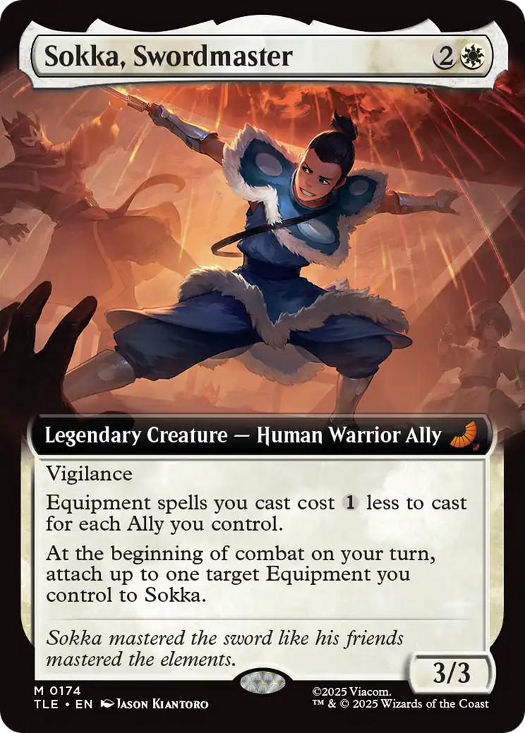 Sokka, Swordmaster (Extended Art) [Avatar: The Last Airbender: Eternal-Legal] | Card Citadel
