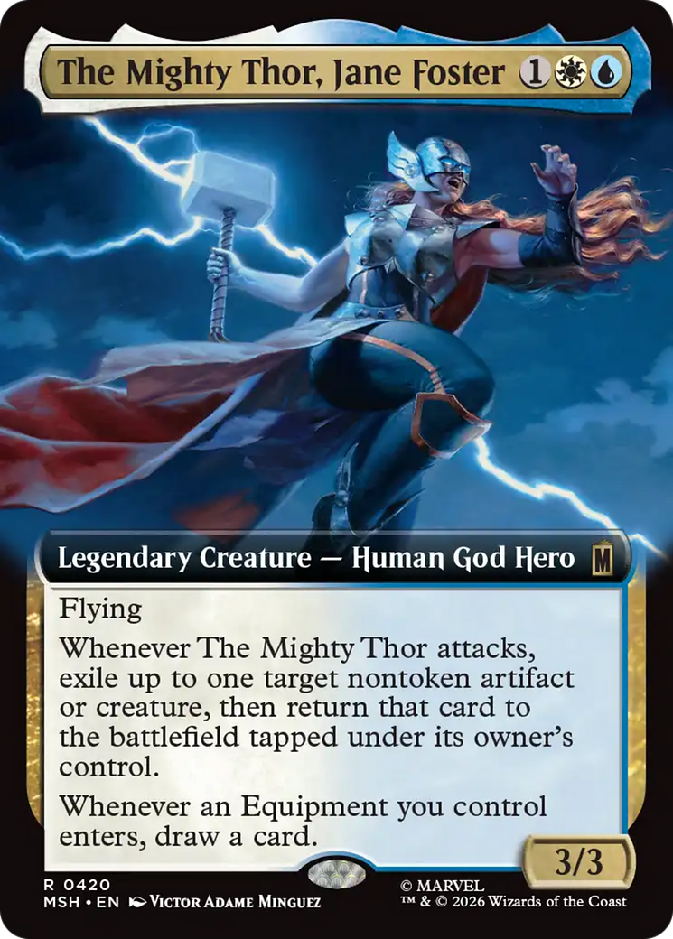 The Mighty Thor, Jane Foster (Extended Art) [Marvel Super Heroes] | Card Citadel