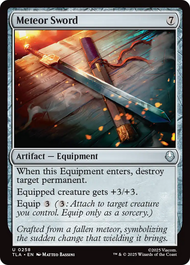 Meteor Sword [Avatar: The Last Airbender] | Card Citadel
