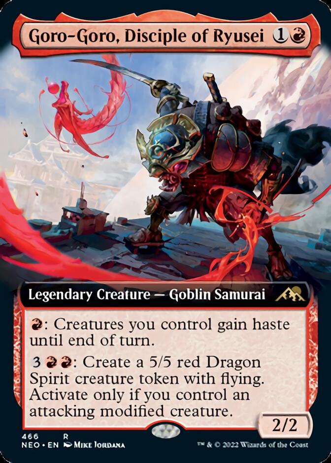 Goro-Goro, Disciple of Ryusei (Extended Art) [Kamigawa: Neon Dynasty] | Card Citadel