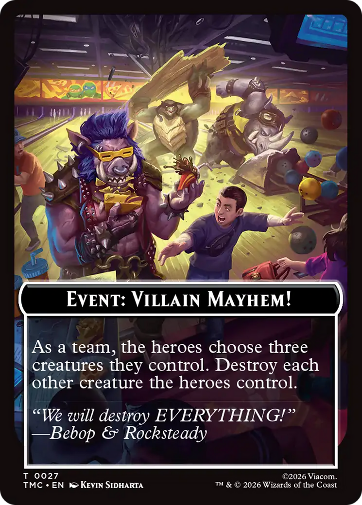 Event: Villain Mayhem! [Teenage Mutant Ninja Turtles Commander Tokens] | Card Citadel