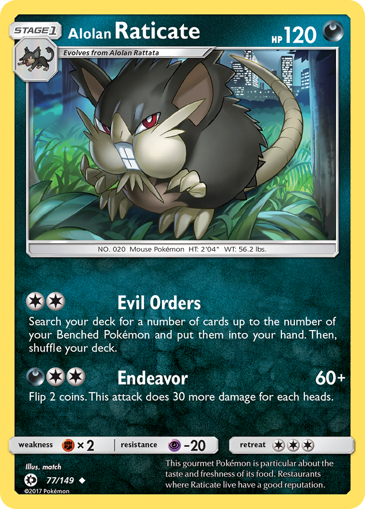 Alolan Raticate (77/149) [Sun & Moon: Base Set] | Card Citadel