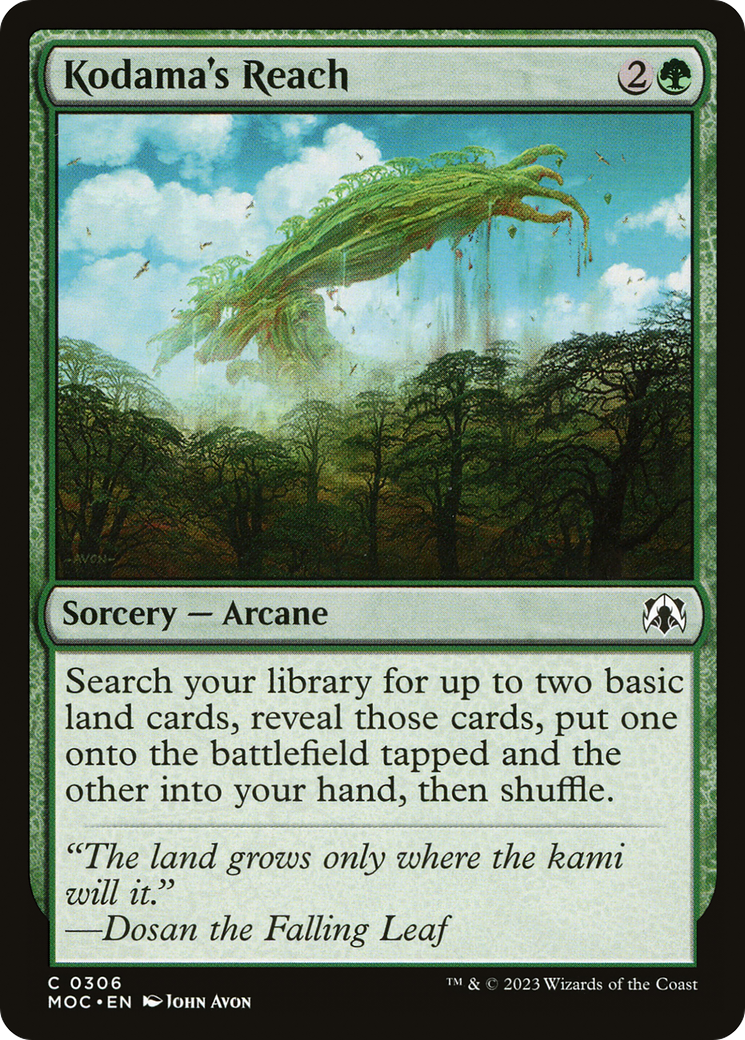 Kodama's Reach [March of the Machine Commander] | Card Citadel