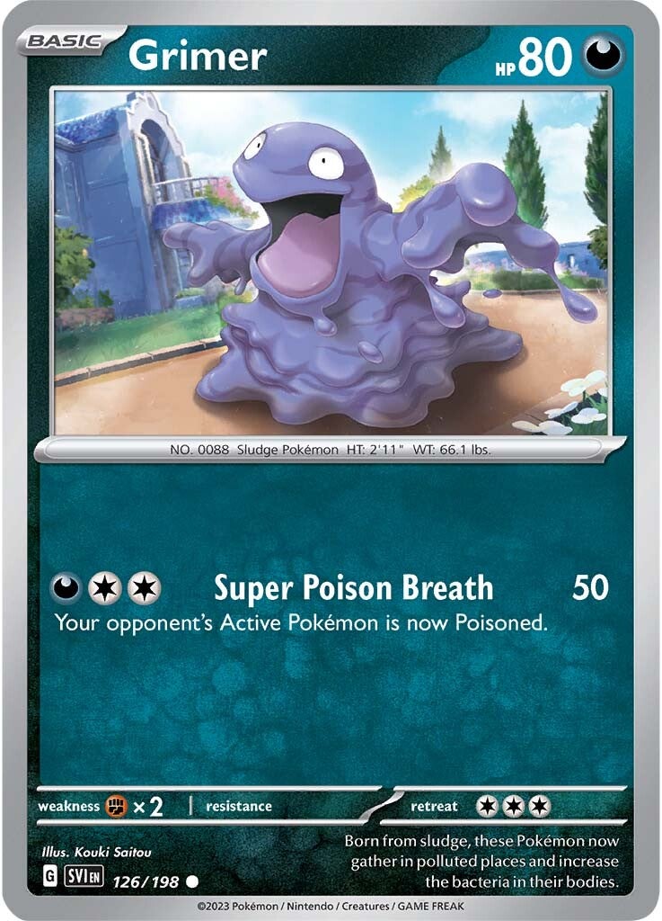 Grimer (126/198) [Scarlet & Violet: Base Set] | Card Citadel
