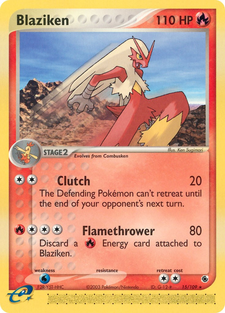 Blaziken (15/109) [EX: Ruby & Sapphire] | Card Citadel