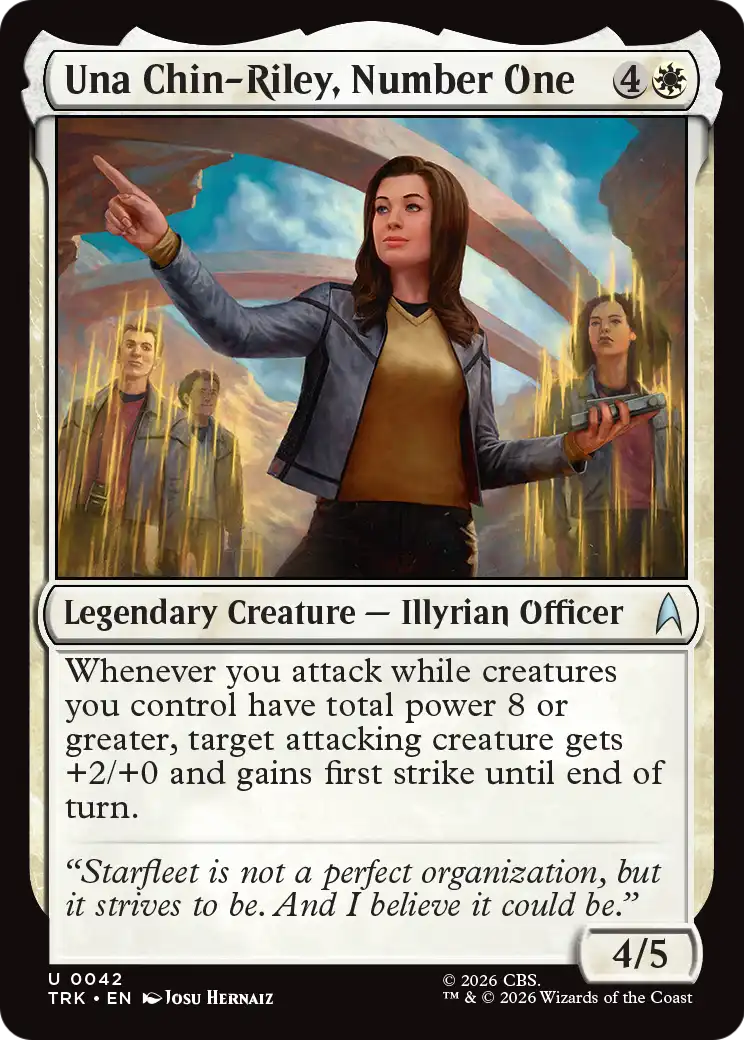 Una Chin-Riley, Number One [Star Trek] | Card Citadel