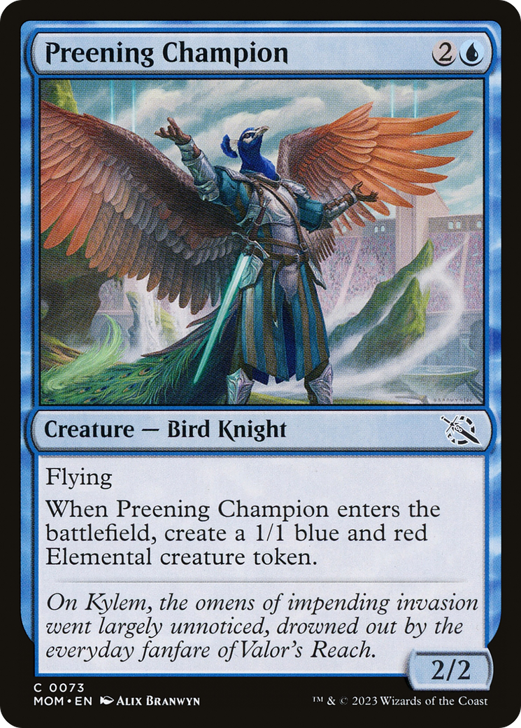 Preening Champion [March of the Machine] | Card Citadel